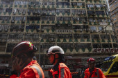 Požar u zgradi u Hongkongu, ljudi bili zarobljeni u teretani! Peškirima zvali u pomoć! (VIDEO/FOTO)
